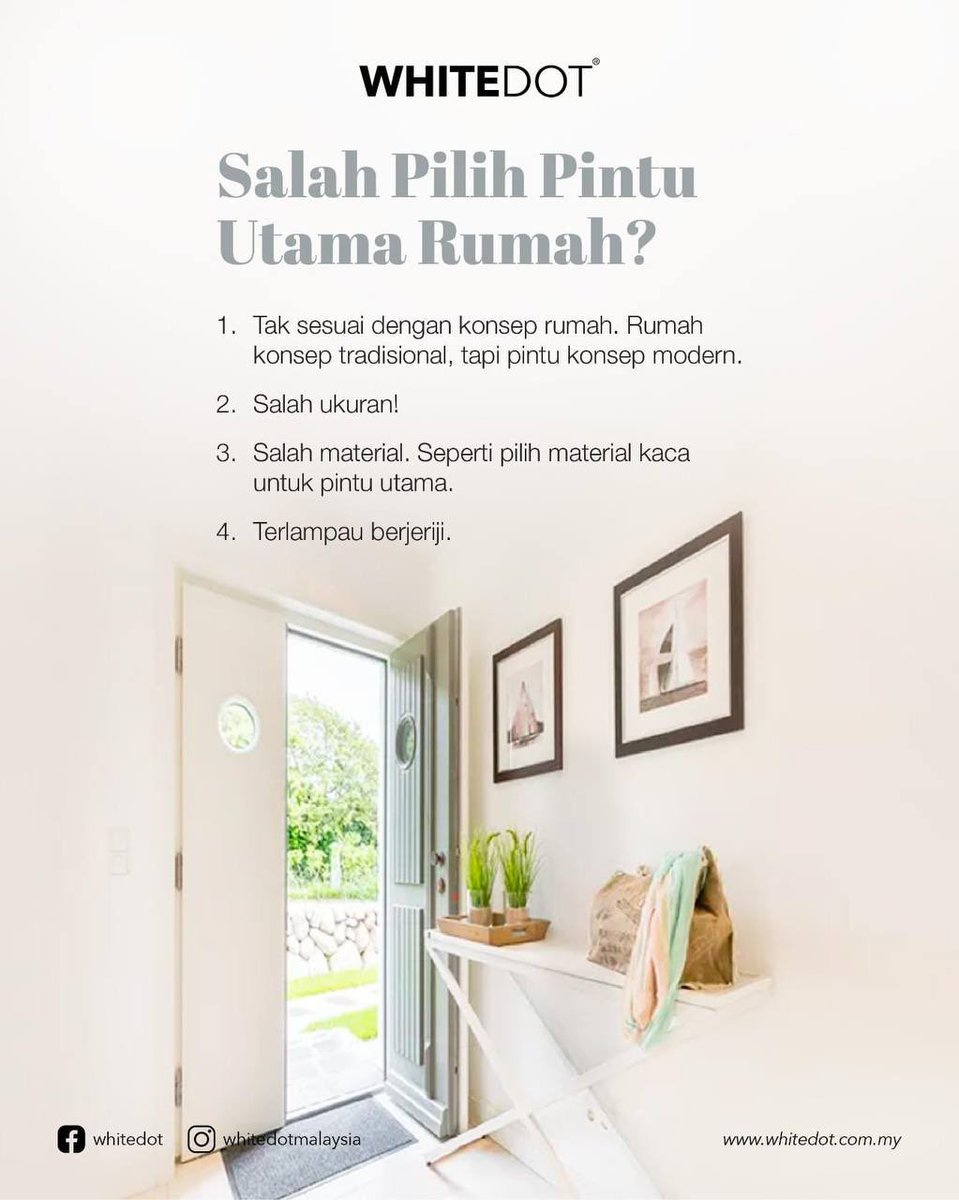 nuakmar's tweet photo. Nak pilih pintu pun bukan perkara senang. Salah pilih pintu, rumah anda mungkin kelihatan seperti balai Polis, balai Bomba atau penjara! Jadi, sila hati-hati. Betul la.. Don't judge a household by its door but, nak cut long story short, simply PM me and get a FREE consultation👌🏻 https://t.co/xT3Poldfjq