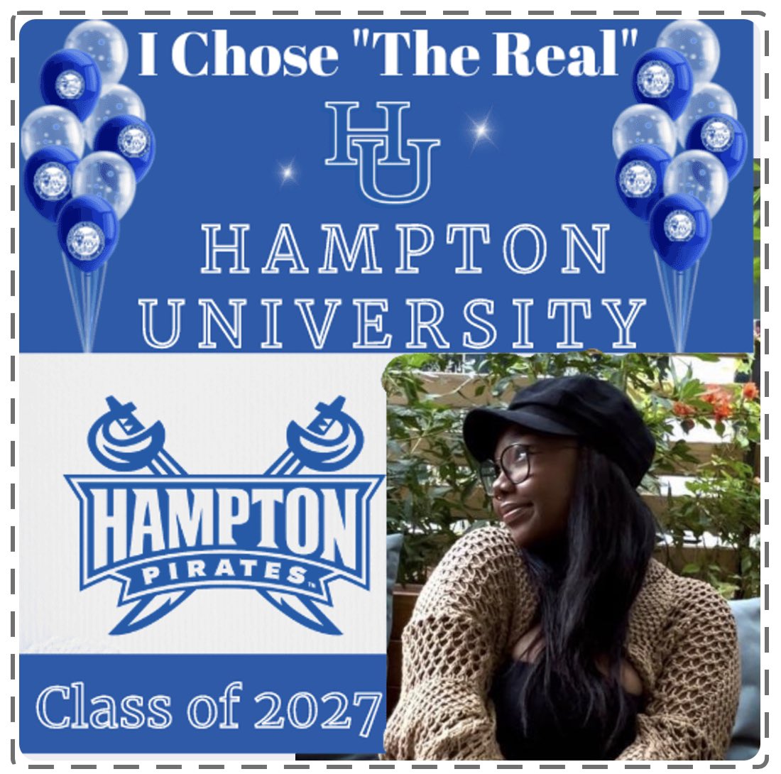 Incredibly proud of my daughter!! She will be leaving Dubai and heading back to the US for university in the fall. #HamptonU #HUClass2027 #HUPirates 💙⚓️🤍🏴‍☠️