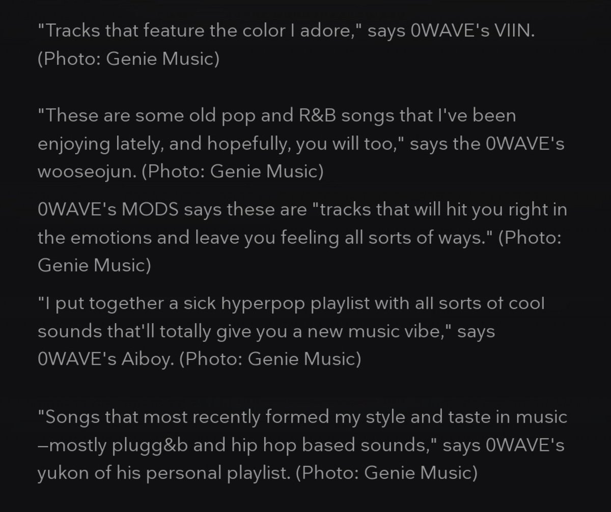 yoonbinlogy's tweet photo. VIIN's Playlist
- https://t.co/ZWuj7Q4gCv

wooseojun's Favorite Old Pop &amp; R&amp;B Songs
- https://t.co/fnv1xsGBTl

MOD's favorite band sounds
- https://t.co/pDzKExYav2

Aiboy's Glitch Mode playlist
- https://t.co/g9BZB8ZA52

yukon's musical diet playlist
- https://t.co/It5JTMcAhn https://t.co/IiK3EpzG5t