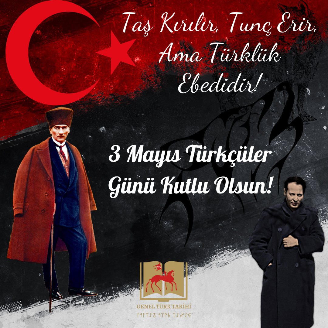 3 Mayıs Türkçüler Günü Kutlu Olsun!

#geneltürktarihi #geneltürktarihim #GTT #türktarihi #türkler #türk #türkistan #tarih #3MayısTürkçülerGünü #türkçü #türkçüler #3mayıs #türkçülergünü