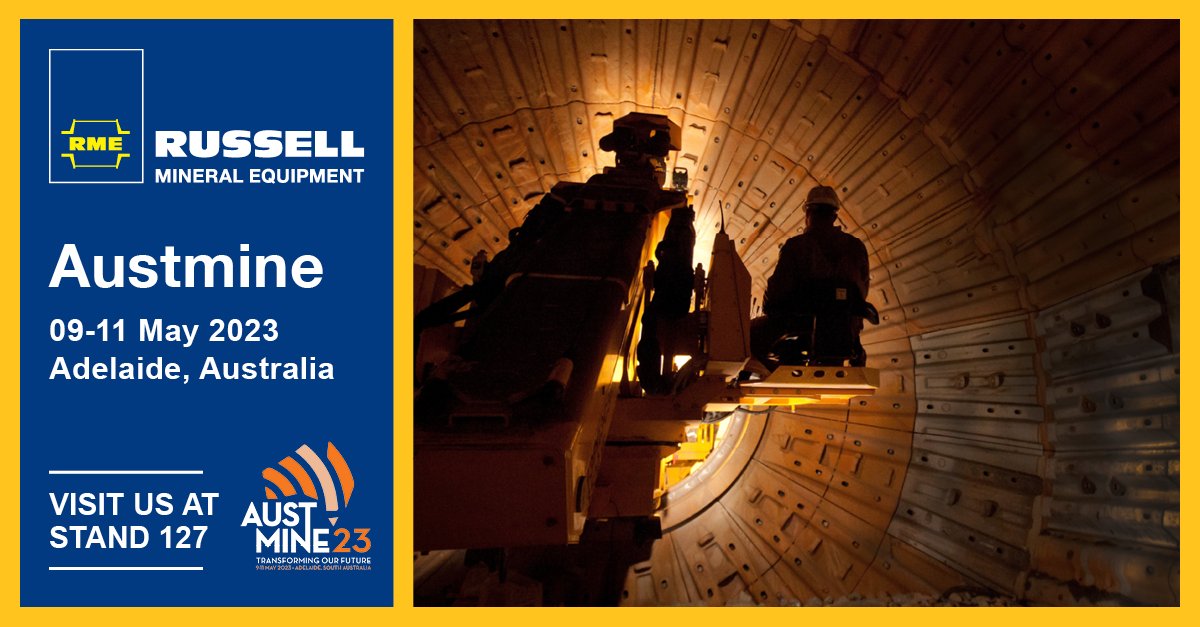 We are thrilled to be attending #Austmine2023 in Adelaide, SA, 9–11 May (Stand 127). We look forward to sharing how #millrelining optimisation can make #mineralprocessing safer, more efficient, profitable and #sustainable. Register: bit.ly/rme_austmine20… #TransformingOurFuture