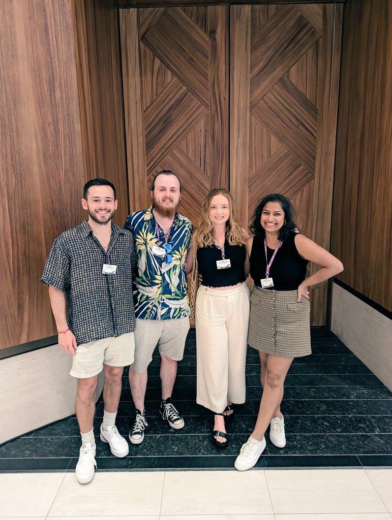 Vaibhavi (@vaibhavi_joshi_) on Twitter photo You know a conference is going great when you spot 4 PhD students with full smiles! Excellent day 2 at <a href="/Fusion_Conf/">Fusion Conferences</a> #IABCR 2023!! <a href="/casey_broadbent/">Casey</a> <a href="/JackStenning6/">Jack Stenning</a> <a href="/oliver_cottrell/">Oliver Cottrell</a> You know a conference is going great when you spot 4 PhD students with full smiles! Excellent day 2 at <a href="/Fusion_Conf/">Fusion Conferences</a> #IABCR 2023!! <a href="/casey_broadbent/">Casey</a> <a href="/JackStenning6/">Jack Stenning</a> <a href="/oliver_cottrell/">Oliver Cottrell</a>