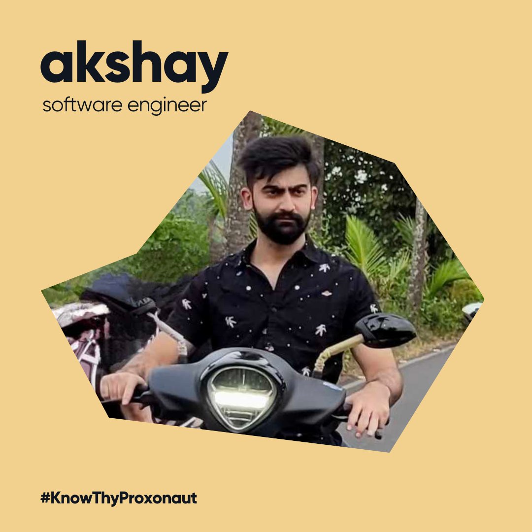 proxwrks's tweet photo. We asked Akshay, Software Engineer, to tell us more about himself for this week’s #KnowThyProxonaut.

#Proxonaut #Proxonauts #Proxoverse #ProxonautsInTheProxoverse
#FutureOfWorkReimagined  #WorkCulture #ProximityWorks https://t.co/tF9gcXkQ2o