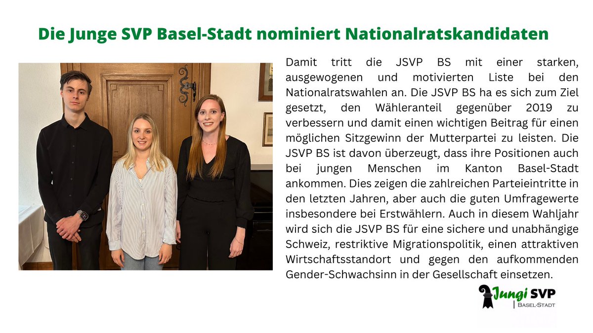 Junge SVP Basel-Stadt tweet media