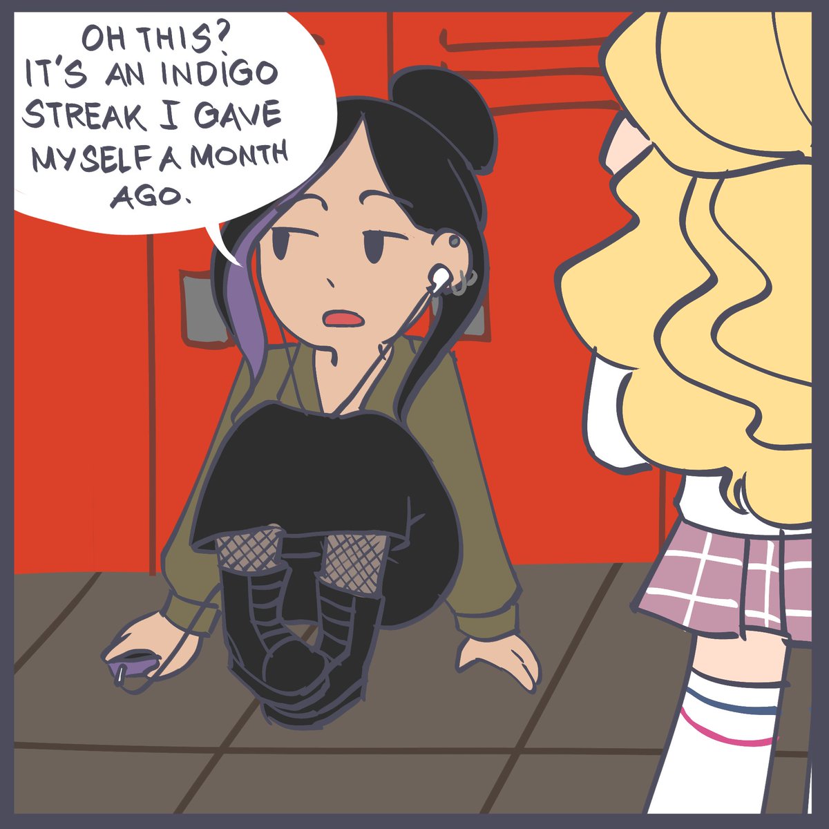 loreejonart's tweet image. 1/3

Working on a new comic series entitled &quot;The Prep and the Goth.&quot; Gonna be a slice-of-life comic about a prep named Cassidy and a goth named Valerie. Watch as they find common ground in their shared interests and personalities as they go beyond surface-level differences!