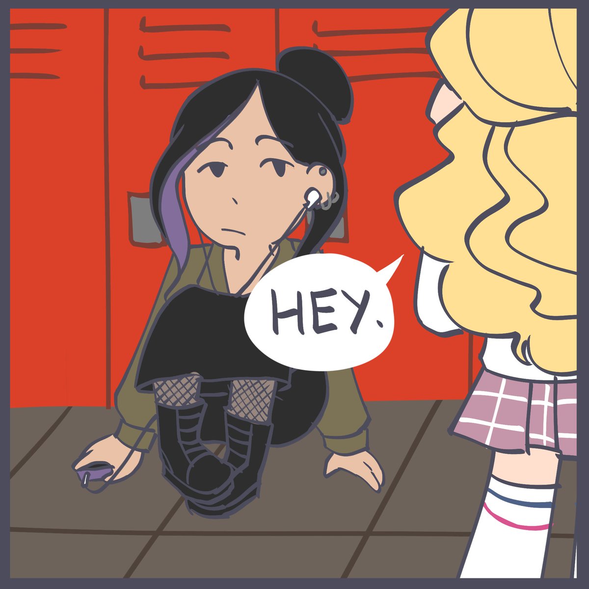 loreejonart's tweet image. 1/3

Working on a new comic series entitled &quot;The Prep and the Goth.&quot; Gonna be a slice-of-life comic about a prep named Cassidy and a goth named Valerie. Watch as they find common ground in their shared interests and personalities as they go beyond surface-level differences!