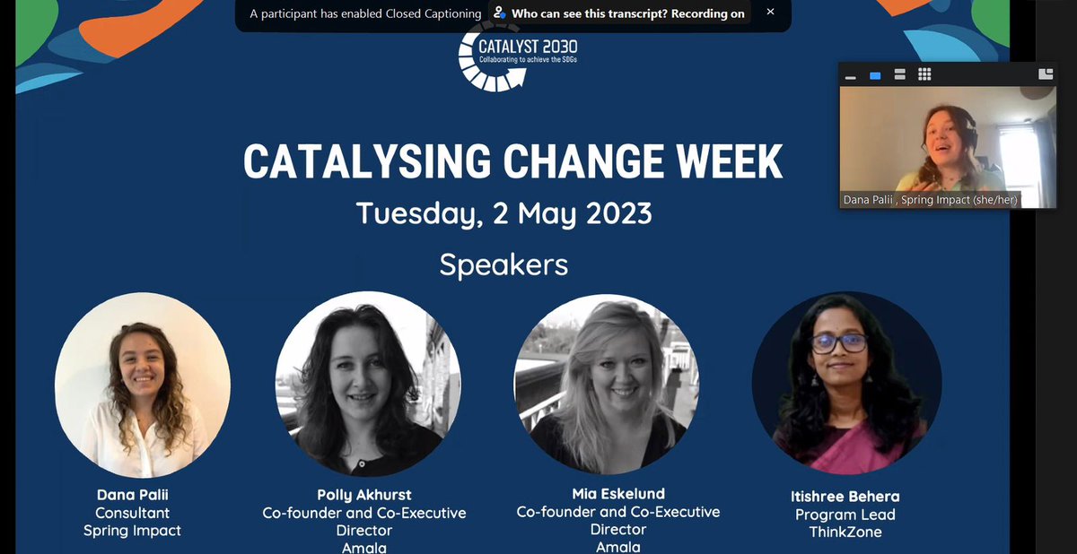 Glad to be part of the panel discussion at @Catalyst_2030 and share our scaling journey. It's an honor to have had the opportunity to learn from Amala and @SpringImpact's experience and hear their unique perspectives on scaling impact.

#catalysingchangeweek2023 #ccw2023