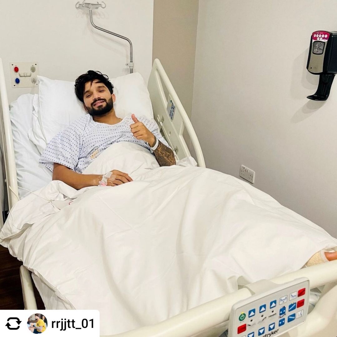 Good to hear about the successful surgery, Ra-Pa. ❤️‍🩹 We can't wait to see you back in RCB colours next year! Sending you all the love and best wishes! ❤️🙌 #PlayBold #ನಮ್ಮRCB @rrjjt_01
