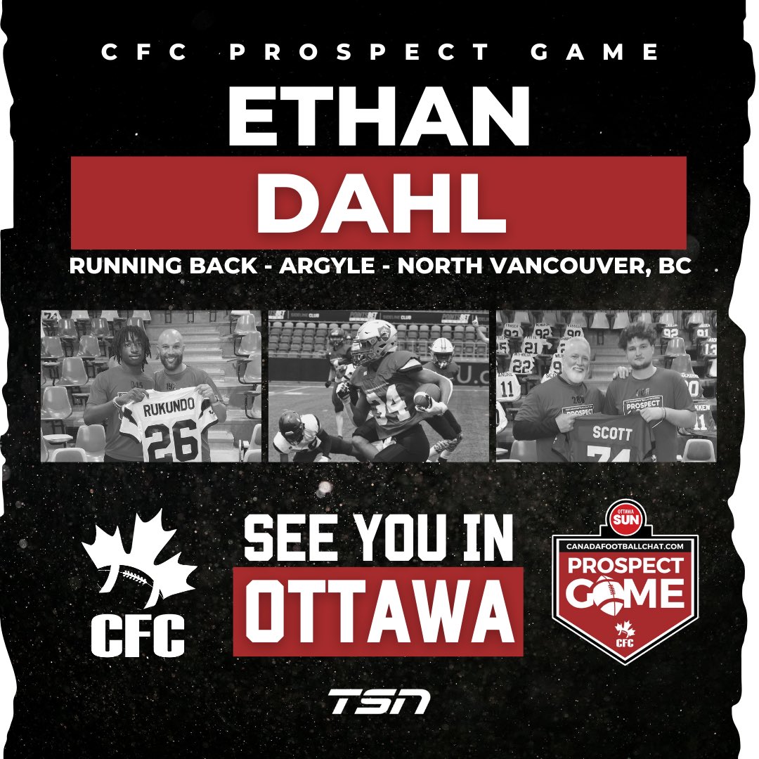 Edahl26's tweet photo. Exited to announce I have been chosen to play in the CFC Prospect game on TSN amongst the best players across Canada! 
Blessed to receive this opportunity!
@ArgylePipersFB 
@chatfootball 
@TSN_Sports https://t.co/EnbCNNHKlg