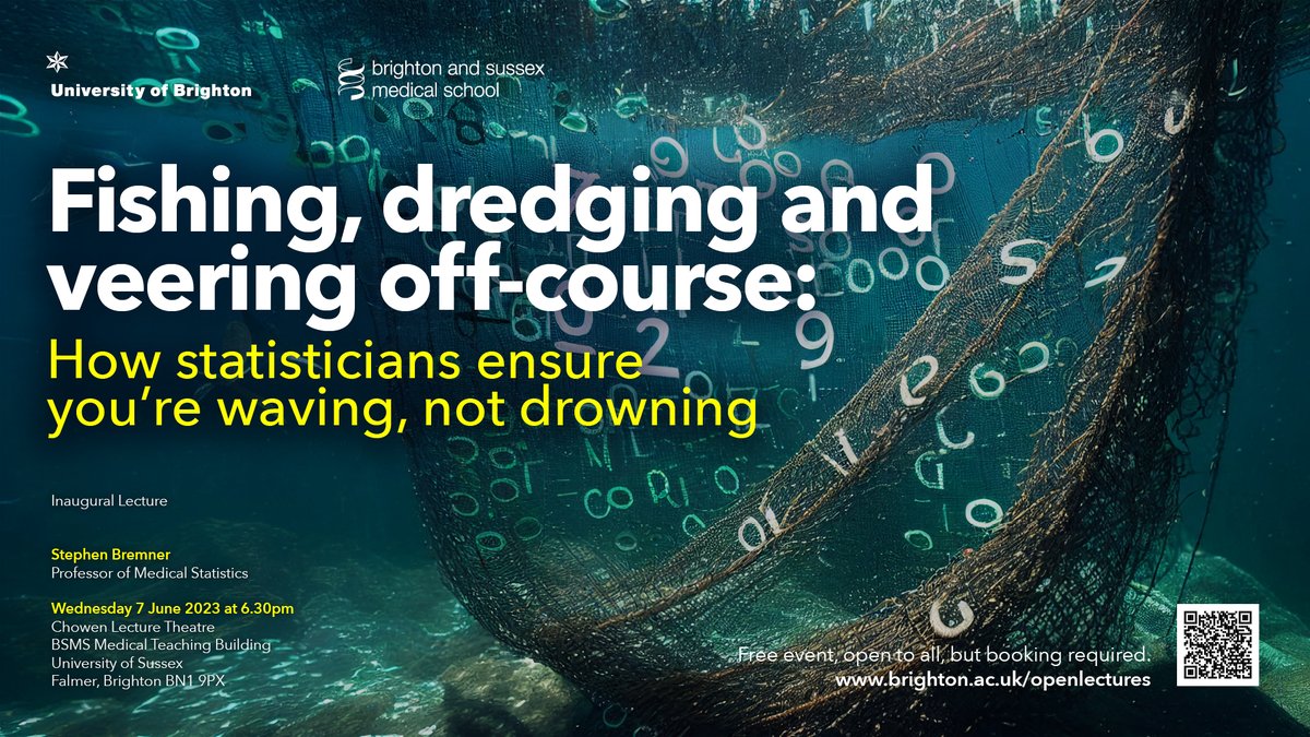 Join Prof Stephen Bremner's inaugural lecture exploring examples from clinical trials &amp; observational research studies, explaining the importance of planning to avoid veering off-course from the research aims.

🗓️Wed 7 June
📍Chowen Lecture Theatre

Book ➡️bit.ly/3Z39vA2