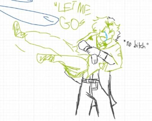 GambessMc's tweet photo. This is art that my friend's they're drawing for joke of my au... my friend forgot cesar's top hat... https://t.co/GaIS2jNPji
