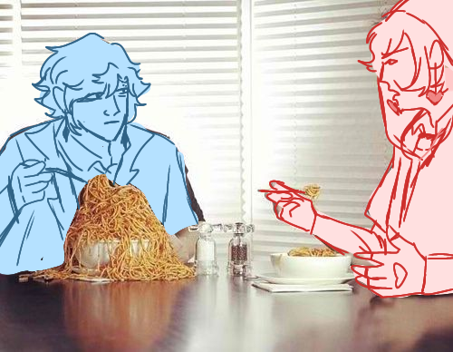 GambessMc's tweet photo. This is art that my friend's they're drawing for joke of my au... my friend forgot cesar's top hat... https://t.co/GaIS2jNPji