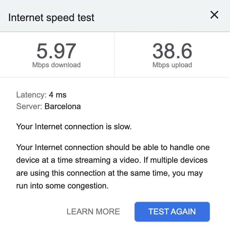 dejakob's tweet photo. Enjoying fibra internet from @jazztel_es, which might be the slowest in Europe at this point 🥳 https://t.co/1drFnRrRlF