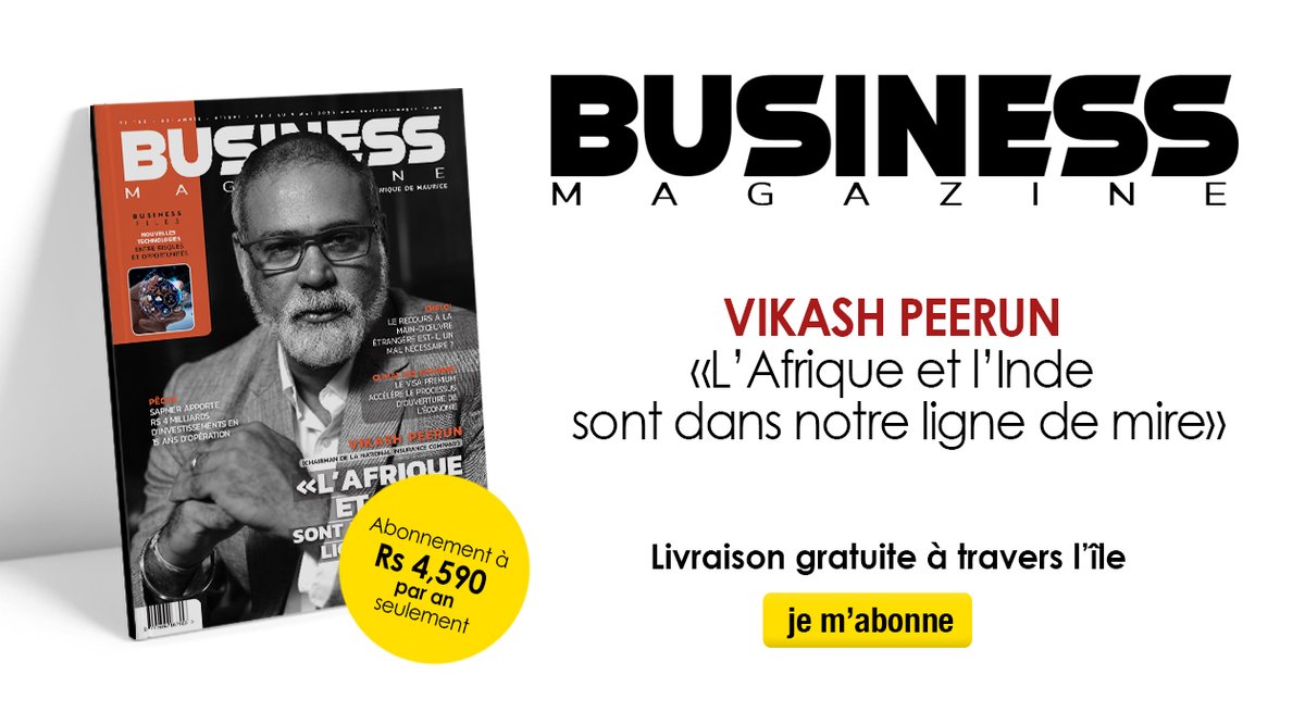 Découvrez toute l’actualité #économique de l’île Maurice en un clic !
Cette semaine, Vikash Peerun : «L’Afrique et l’Inde sont dans notre ligne de mire»
À lire ici: bit.ly/3AMhlnW
#maurice #inde #afrique #business #businessmagazine #servicesfinanciers