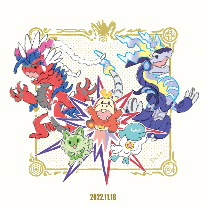 ゴールデンウィーク後半戦! ポケモンファンアートです #ゴールデンウィークSNS展覧会2023