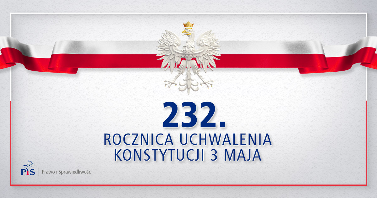 📜🇵🇱 Dziś 232. rocznica uchwalenia Konstytucji #3Maja.