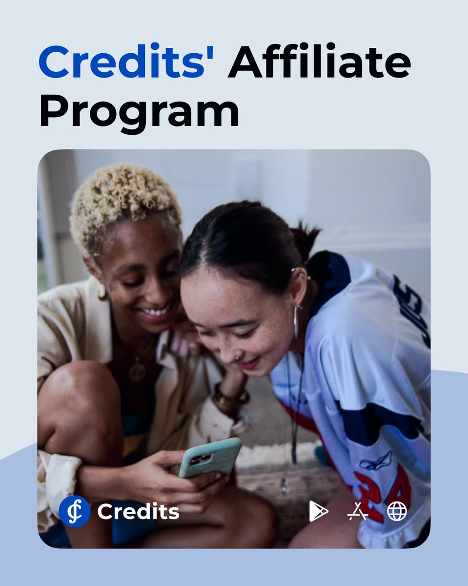 creditscom's tweet photo. Sign up for the Credits #Affiliateprogram today and start sharing your referral link with your friends and family! 

✅Download the Credits' app &amp; sign up

✅Get the link on the app or web

✅Share your link

✅Start earn rewards

Read more: https://t.co/aPhwMsL1de https://t.co/NTqxTjid91