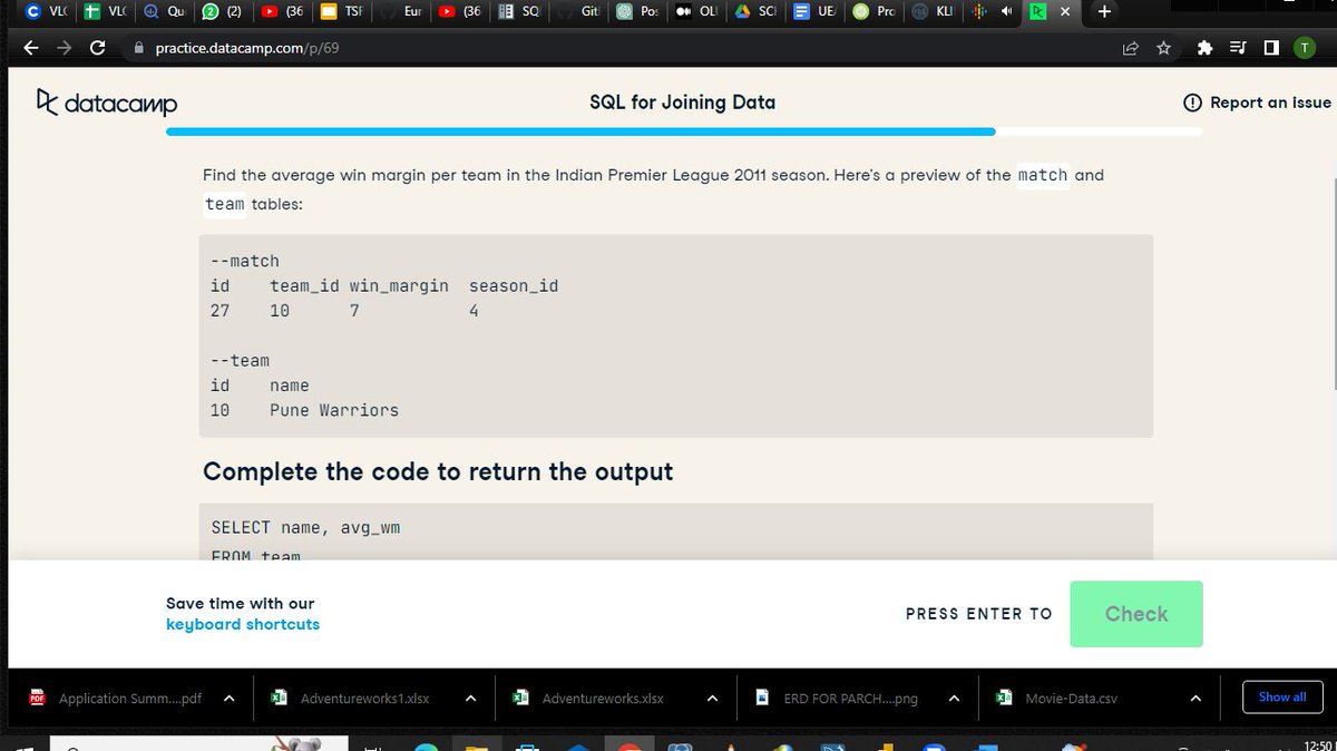 Toby_Davids's tweet image. Today, I practiced Set operations and Joins on @Datacamp. As a budding Data Analyst, I always want to have these functions at my fingertips so I can apply them as I work on projects. For a quick recap, find a simple concept breakdown of Joins &amp;amp; Set Operations.

#31DaysofSQL