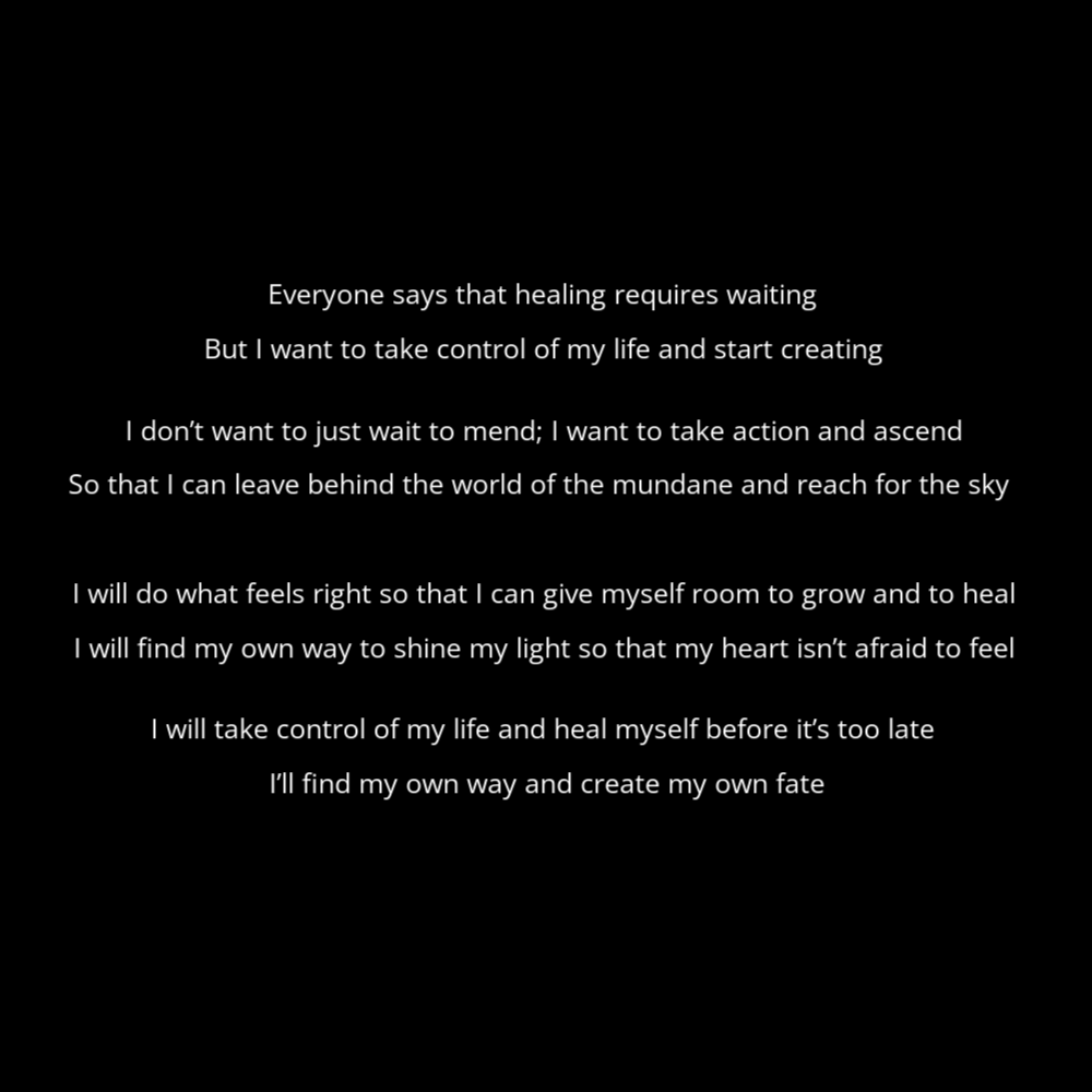 GeometricPoems's tweet photo. This poem is a declaration of taking control of one’s life and actively pursuing healing rather than waiting for it to come, both emotionally and mentally.

#GeometricPoems #Healing #Growth #Poetry #PoetryTwitter #PoetryCommunity #WritingCommunity #Writer #Poet #Poem #ShapePoem https://t.co/o4QvVTtRgs