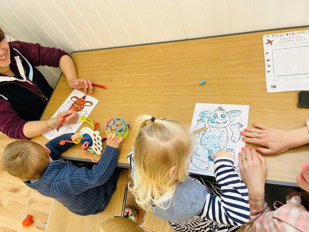DgcLearning's tweet photo. 🐻The Gruffalo made an appearance at Newton Stewart and Stranraer Peep groups last week!
🐻The families had lots of fun saying hello and enjoyed the Gruffalo learning activities on offer too.
#earlyyears #beststart #becauseofCLD #bringingliteracytolife
#gruffalofun https://t.co/gCCDcJrO7E