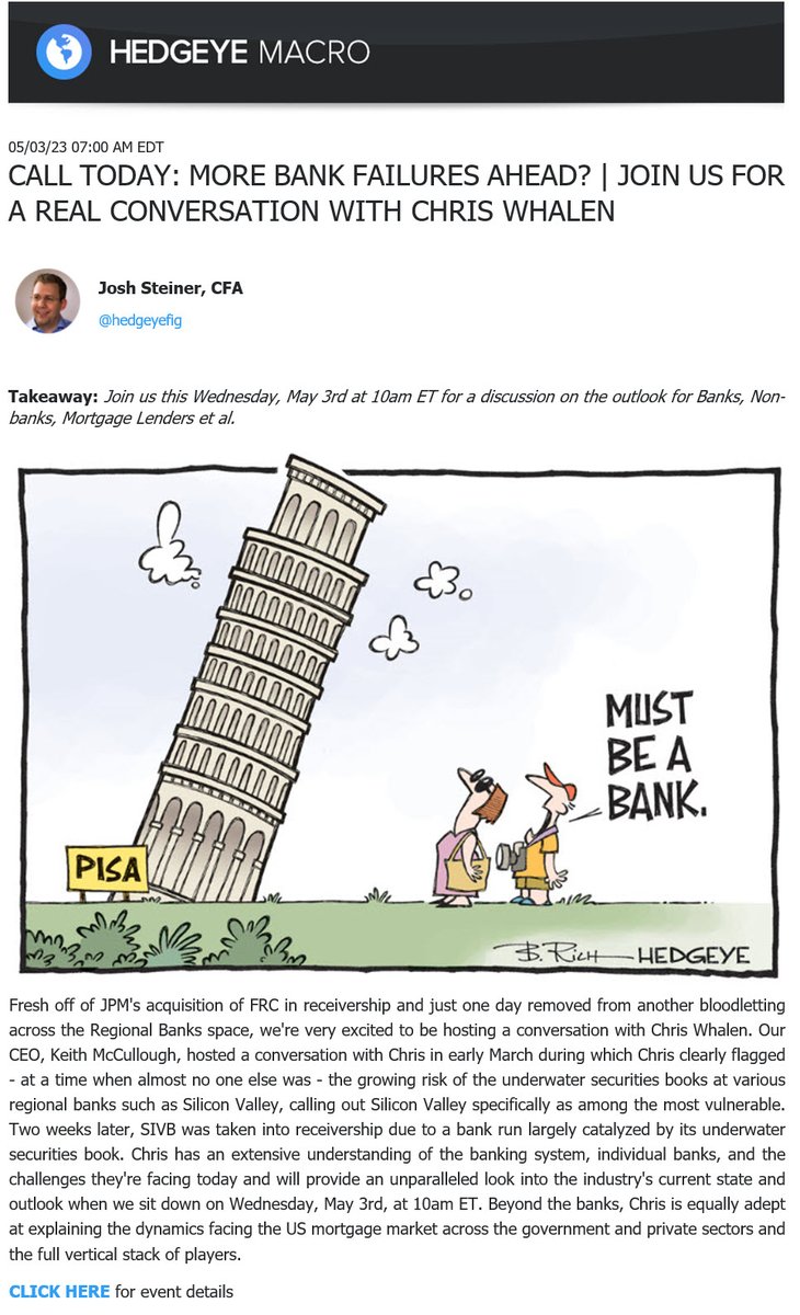 Hedgeye on Twitter "LIVE IN 3 MINUTES "Fresh off of JPM's acquisition