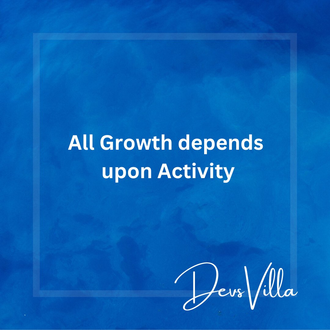 DevsVillaHQ's tweet photo. ✨ Growth requires action - All growth depends upon activity ✨

#growth #acitivity #neverstop #nevergiveup #stqrtagain #focus #dontcomparewithothers #dedication #keephardwork #smartwork #success #hardwork #dailyquotes #yourquote #positivequotes #positivevibes #devsvilla https://t.co/mmyxJZL43R