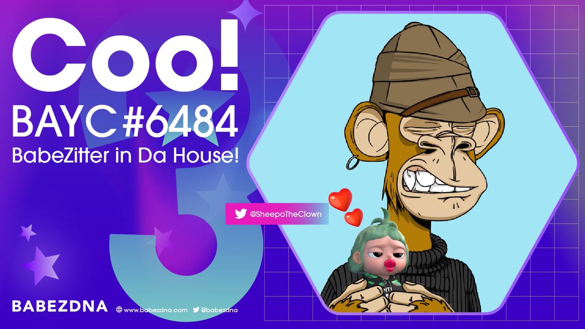 BABEZDNA (@babezdna) on Twitter photo Bah-bah! Welcome <a href="/SheepoTheClown/">kk ^-^โค๏ธ Memecoin</a> in Da House! Our BabeZitter turns a blind eye to our naughty side tee-hee!
#BoredApeYC #BabeZitter #NFT Bah-bah! Welcome <a href="/SheepoTheClown/">kk ^-^โค๏ธ Memecoin</a> in Da House! Our BabeZitter turns a blind eye to our naughty side tee-hee!
#BoredApeYC #BabeZitter #NFT