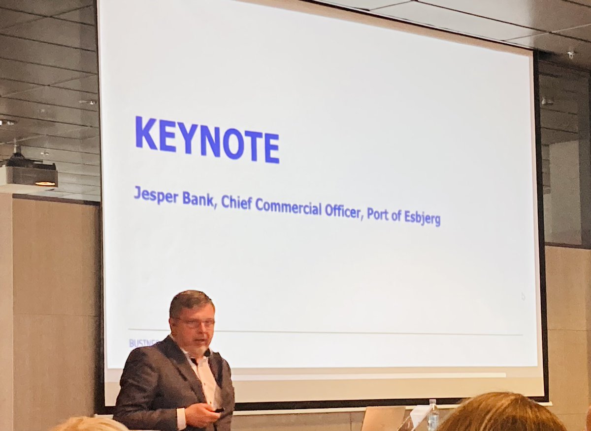 Energy transition and decarbonization impacts all areas of society - not least the ports. Jesper BANK, Port of Esbjerg. “Existing infrastructure does not match the needs of the future, you have to rebuild” Renewal is the key for future existence and success <a href="/BusinessFinland/">Business Finland</a>