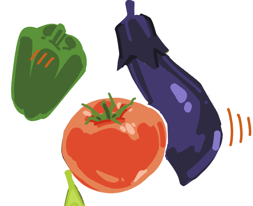 eggplant no humans white background vegetable tomato simple background food  illustration images