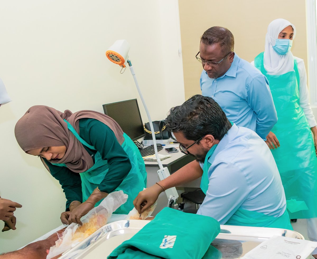 Dr. Abdul Samad Memorial Hospital (@drasmhospital) on Twitter photo Establishing Advanced Wound Care Clinic in Dr.ASMH. Its a collaborative work and supports from <a href="/igmhmv/">IGMH</a> , Medisilk & Mediquip Maldives.
<a href="/presidencymv/">The President's Office</a>
<a href="/MoHmv/">Ministry of Health</a>
<a href="/governmentmv/">Government of Maldives</a> Establishing Advanced Wound Care Clinic in Dr.ASMH. Its a collaborative work and supports from <a href="/igmhmv/">IGMH</a> , Medisilk & Mediquip Maldives.
<a href="/presidencymv/">The President's Office</a>
<a href="/MoHmv/">Ministry of Health</a>
<a href="/governmentmv/">Government of Maldives</a>