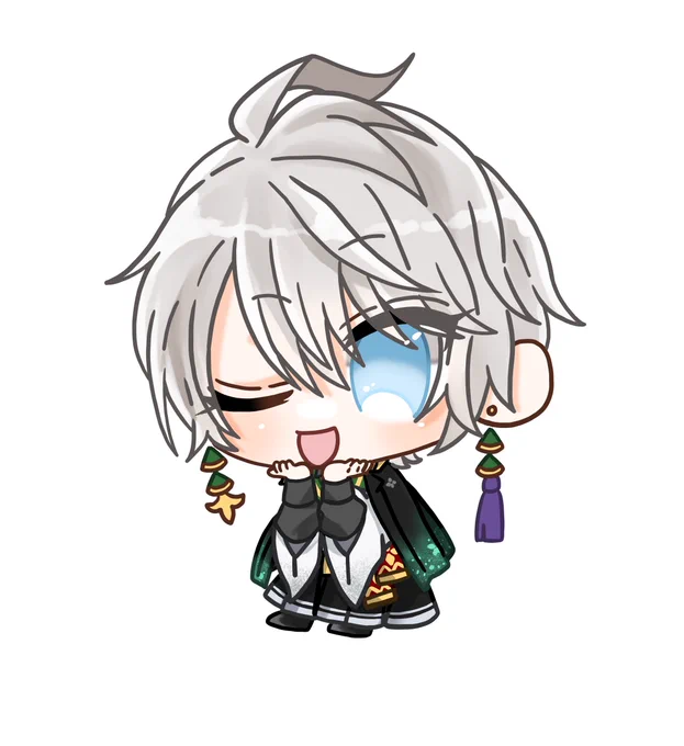 シャカシャカアクキーが出せないのでこちらのイラストでシール出します!一種類二枚で400円です #VΔLZ #長尾百景 #描いた晴 #上弦画