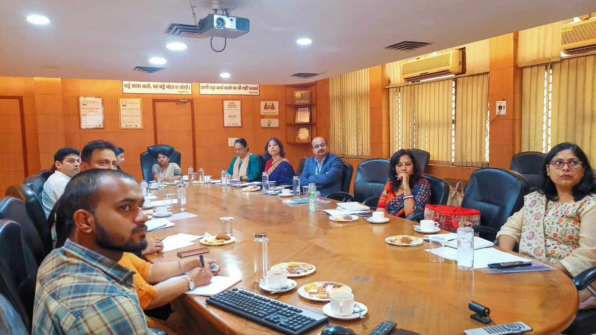 First Meeting of the India National Chapter of WePOWER held at NPTI CO, Fbd on 28th April, 2023 in the presence of Dr. Tripta Thakur, DG,NPTI along with Ms. Tanushree Bhowmik,Partnership Coordinator, WePower,HR officials from EESL,NTPC, BRPL, ISA ,CII,SCGJ& senior NPTI officials.