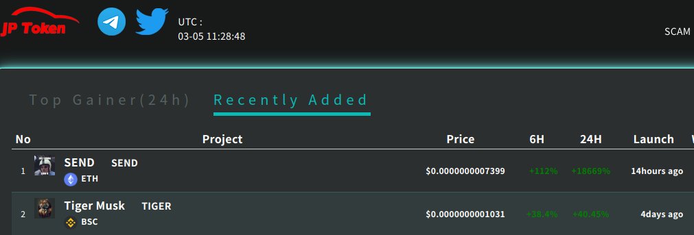 JPTOKEN_'s tweet photo. New listing @sendcoineth and @tigermuskbsc

#JP $JP #JPTOKEN #JapanFirstListingSite https://t.co/IGML105mGg