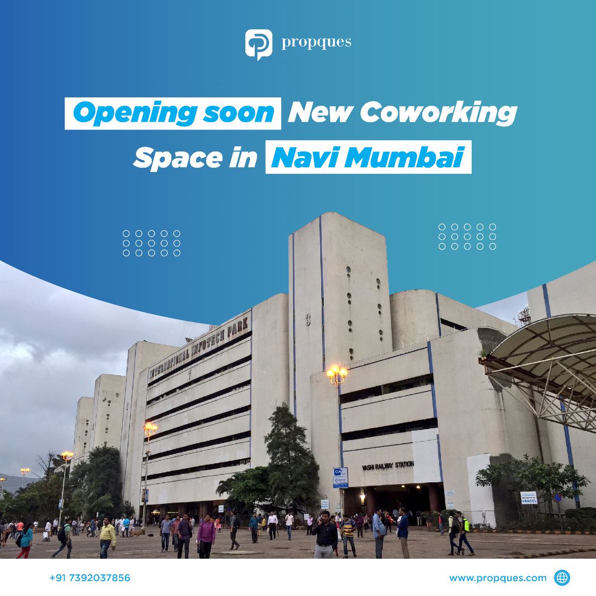 propques's tweet image. "Get ready, Navi Mumbai! 🚀 Our brand new coworking space is about to open its doors and we can't wait for you to join us! 

From networking opportunities to a collaborative community, we have everything you need to take your work to the next level. Stay tuned for more updates!