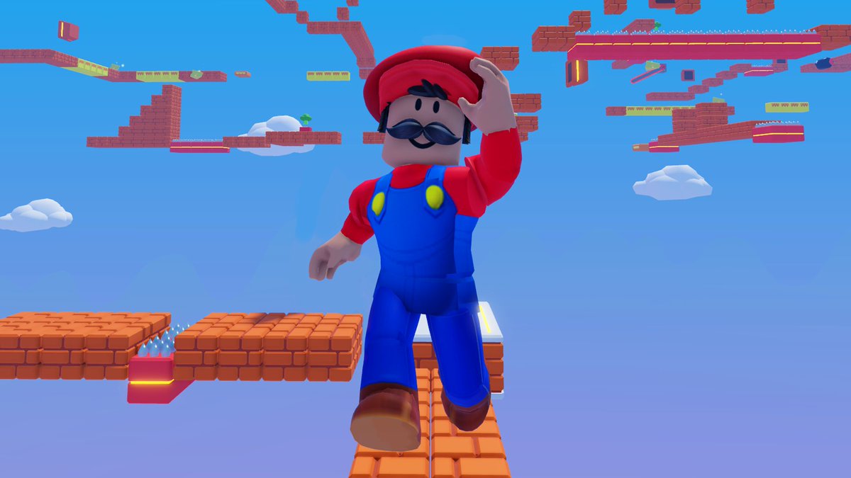 SuperSkyObby's tweet photo. It's-A ME, Bloxio!!!

Can you beat my Roblox obby and collect the most cheese 🧀 ??

https://t.co/otdpkXHkQU https://t.co/EHAsB8XV0D