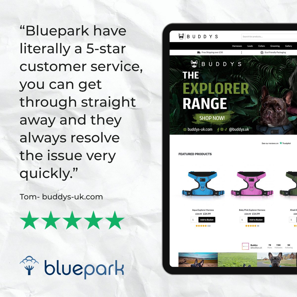 Thank you <a href="/buddys/">buddys</a>-uk for this wonderful review.🥰We pride ourselves on our UK based customer Support Team.
No matter which package you're on, you will always get priority support, 24/7 emergency support, and what's more, it's free!
#trustpilot #customerservice #happycustomers