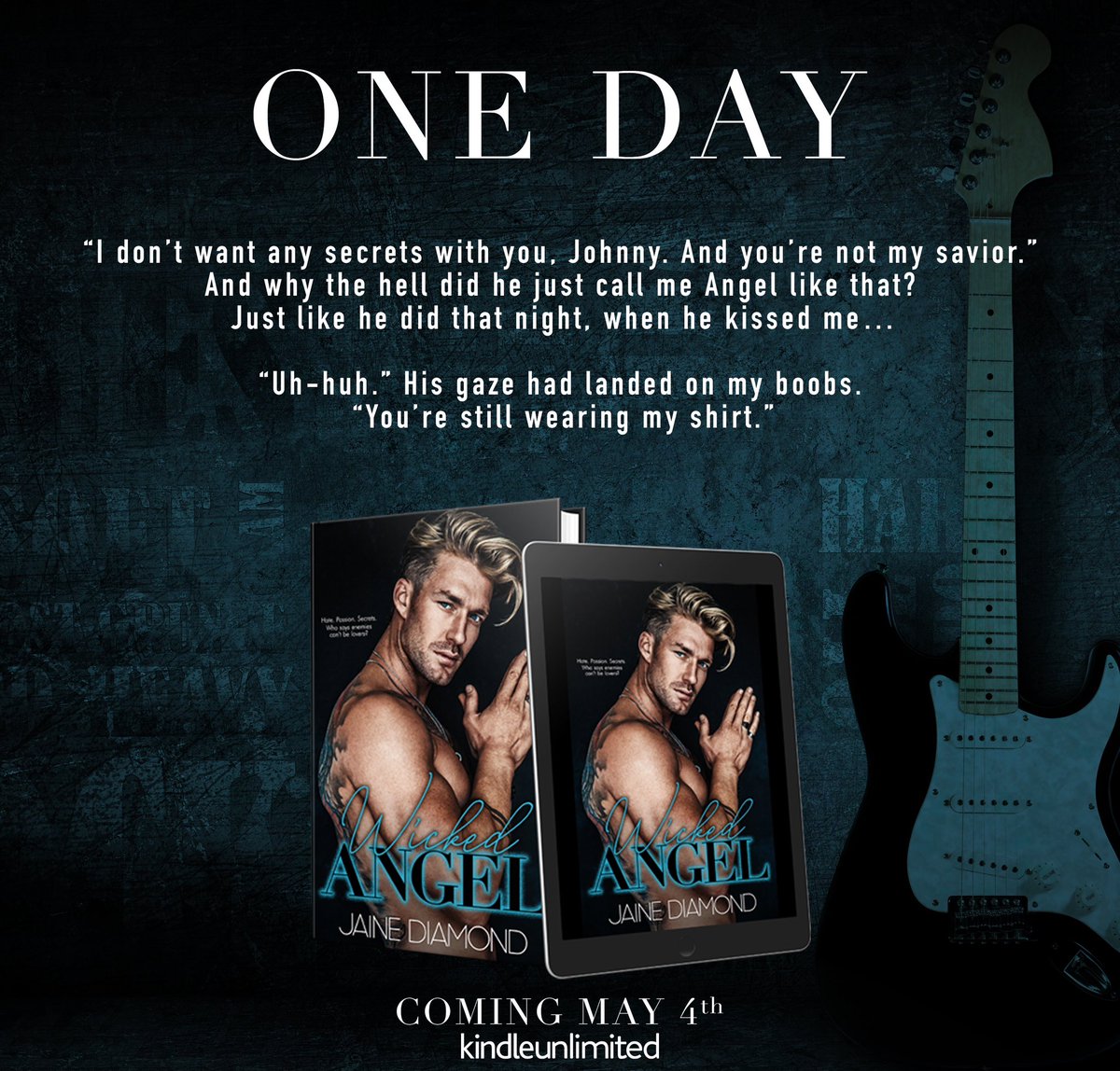 𝐖𝐢𝐜𝐤𝐞𝐝 𝐀𝐧𝐠𝐞𝐥 by Jaine Diamond is releasing TOMORROW! This is a scorching hot, best friend’s brother, anti-hero romance. You do not want to miss Johnny &amp; Angeline’s story!
Preorder: mybook.to/WickedAngel