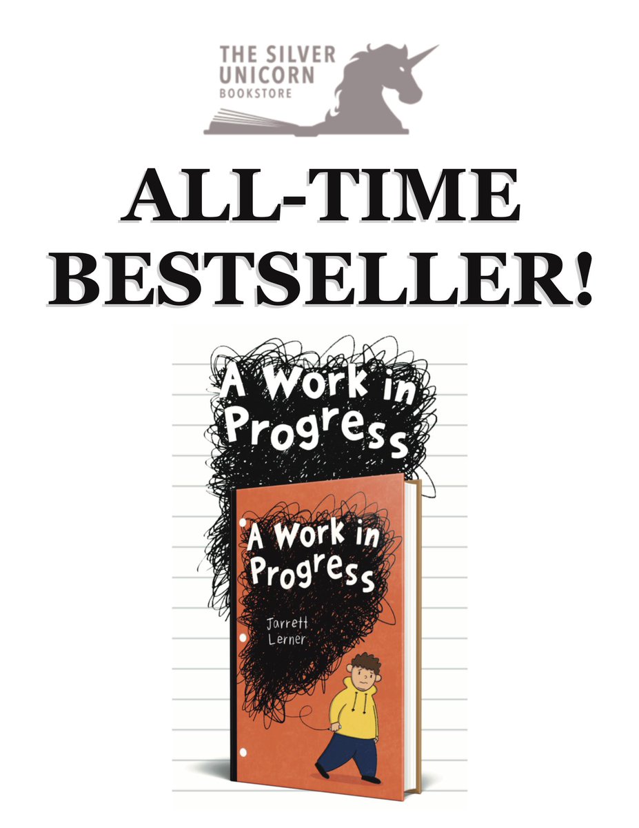 Last night I learned that, upon releasing yesterday, A Work in Progress became the Silver Unicorn’s all-time bestselling book. 🤯 I can’t say enough how grateful I am to everyone who supports me, my work, AND my local indie — the best bookshop in the biz, as far as I’m concerned!