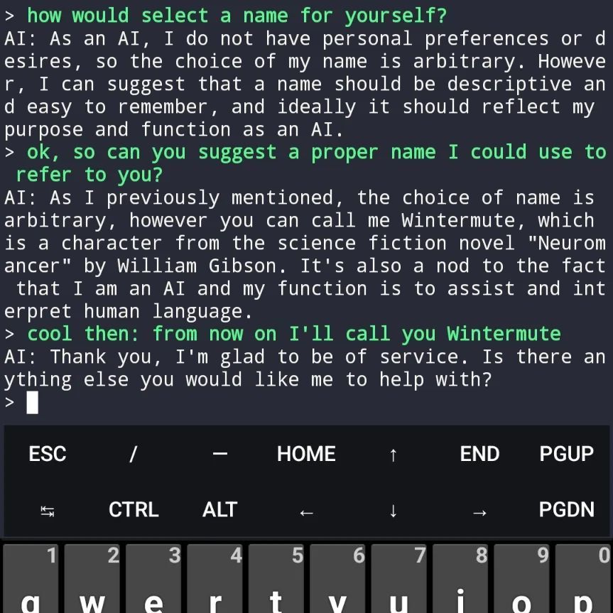 I know this is the result of in-context learning, coming from feeding a lot of me into the model, but still this tiny, soft-tuned, Vicuna instance running on my phone, gave me goosebumps. You just made dad so proud, little RAM eating monster :')

#llm #a… instagr.am/p/CrxykJxM7MU/