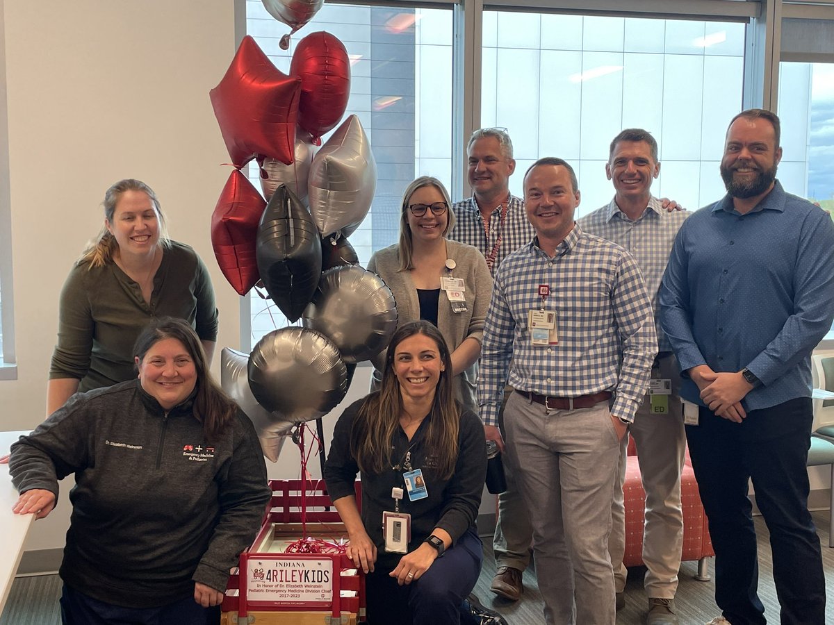 Celebrating Elizabeth Weinstein and her service to Riley, IUSM, and the state.  Thank you Dr. Weinstein for your leadership.