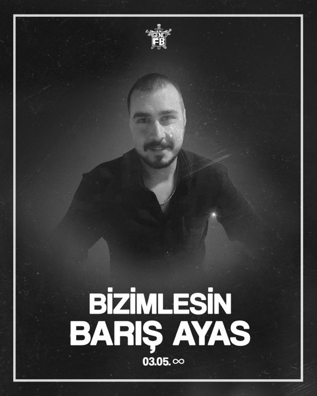 BİZİMLESİN BARIŞ AYAS!

Konya Genç Fenerbahçeliler kurucularından ve emektarlarından olan Barış AYAS kardeşimizi, ölümünün 4. yıl dönümünde sevgi ve rahmetle anıyoruz. #BarışAyas 

#DiyarbakırGFB