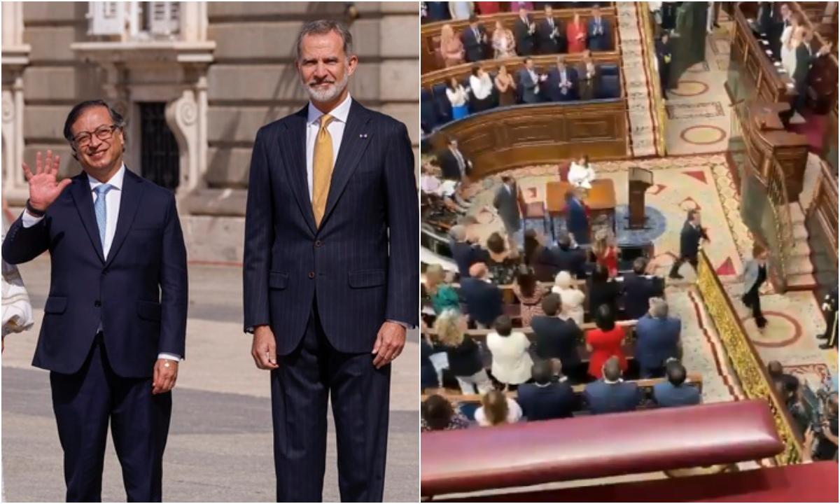 ELTIEMPO's tweet photo. Miembros del partido Vox abandonan Parlamento español antes de discurso de Gustavo Petro ► https://t.co/OAiiqBA6rM

Les mostramos.