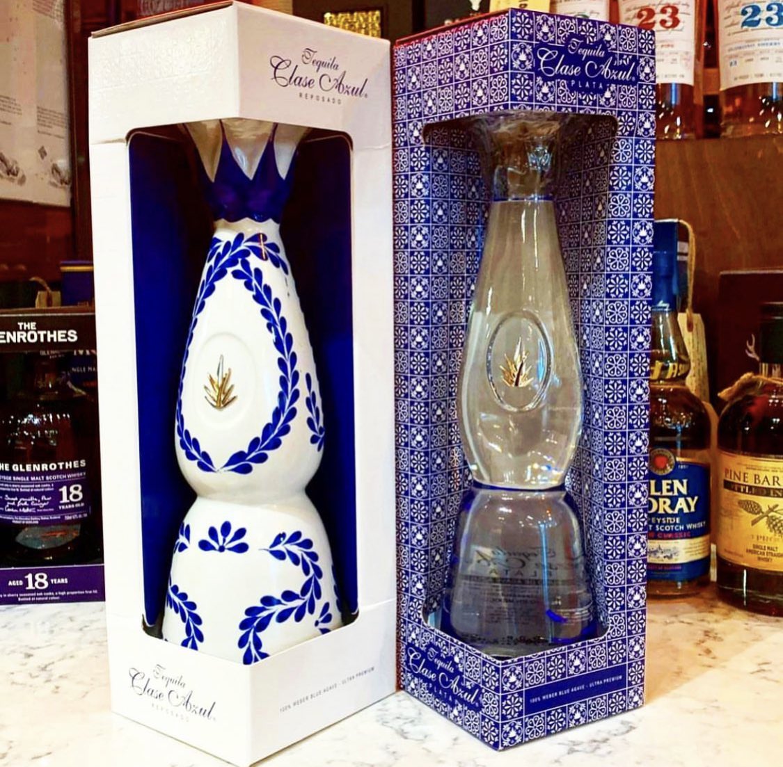 Tequila drinkers know the name Clase Azul.

The Reposado hits our shelves whenever we can acquire the highly sought after, allocated tequila. 

We also now have the ultra-premium Plata Clase Azul!

Curious about tequila!? Check out our recent blog post!

bagandstringwine.com/blog/The-Origi…