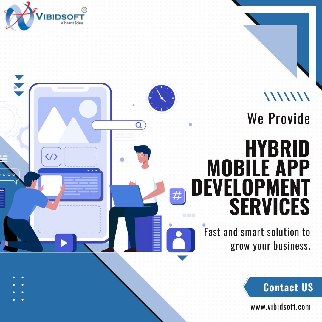 vibidsoft's tweet image. Vibidsoft offers top-notch hybrid app development services that cater to all your business requirements. 📱💻📈

Check out our website at bit.ly/36vUtJZ and reach out to inquiry@vibidsoft.com to know more about their services. 📧

#HybridAppDevelopment #MobileApps