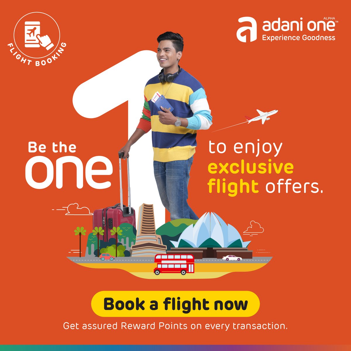 Adani_One's tweet photo. Explore #IncredibleIndia without breaking your bank with ICICI Bank cards! Book a flight now at https://t.co/RiEVMyugAb.
#AdaniOne #BeTheONE #ExperienceGoodness #Travel #ICICIBank #FlightOffer https://t.co/tExKcNVVSA