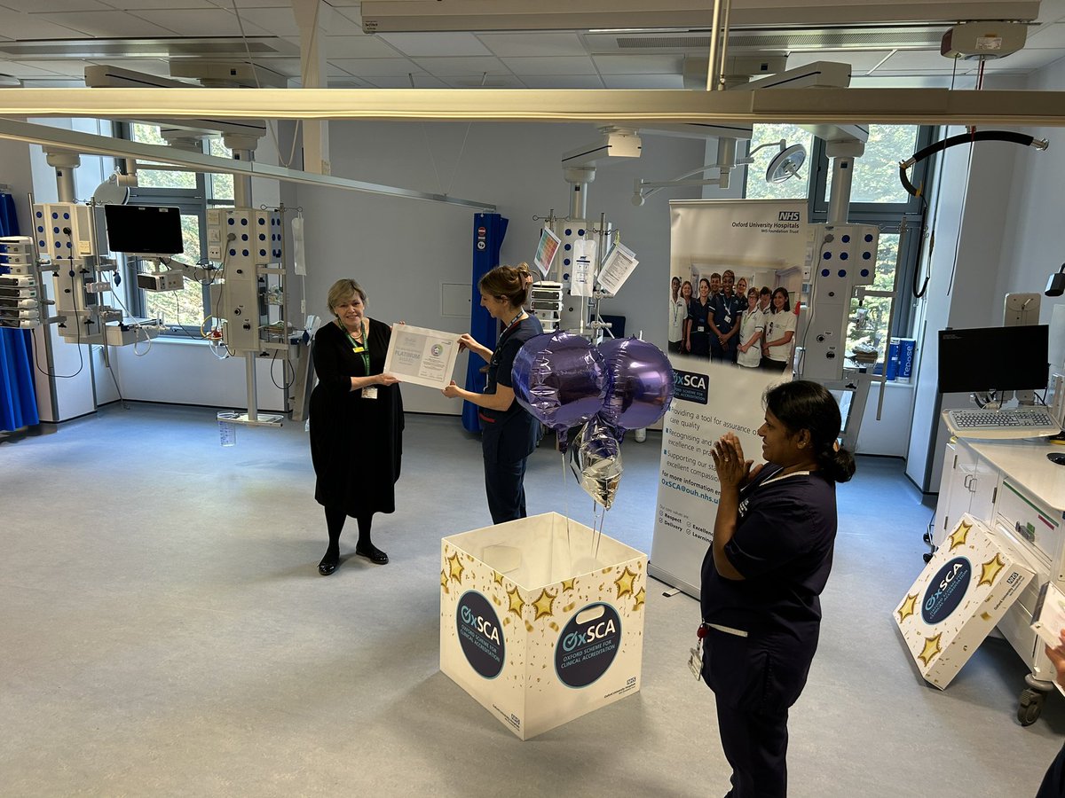 FedeFruinque's tweet photo. Congratulations to all CTCCU unit at the heart centre in JR Hospital for the #platinum #oxsca award π₯ππvery proud to be part of the team #johnradcliffehospital #oxford #Award https://t.co/zUn7Yg9qLD