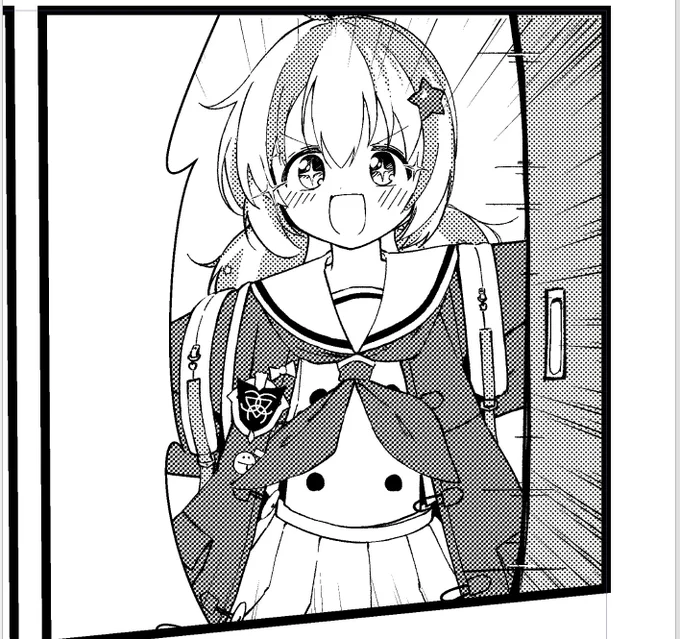 漫画、苦手な色を考えずガシガシ線引いて描けるので描くのは楽しい お話を書くのはムズすぎるけど