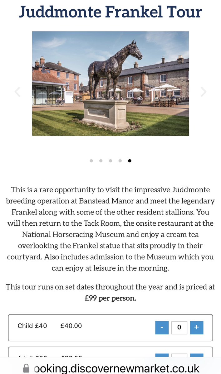 Go and see Frankel tours are now available with @discovernewmarket ! Selling fast though!