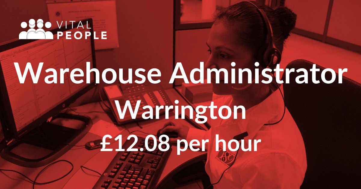 Recruiting for an experienced Warehouse Administrator on behalf of our client, a well-known & established leader in the logistics & distribution sectors. Temp-to-perm basis.
6am-2pm / 2pm–10pm, working 5 days out of 7.
Contact Georgia 01244 434386!! #recruitingnow #warringtonjobs