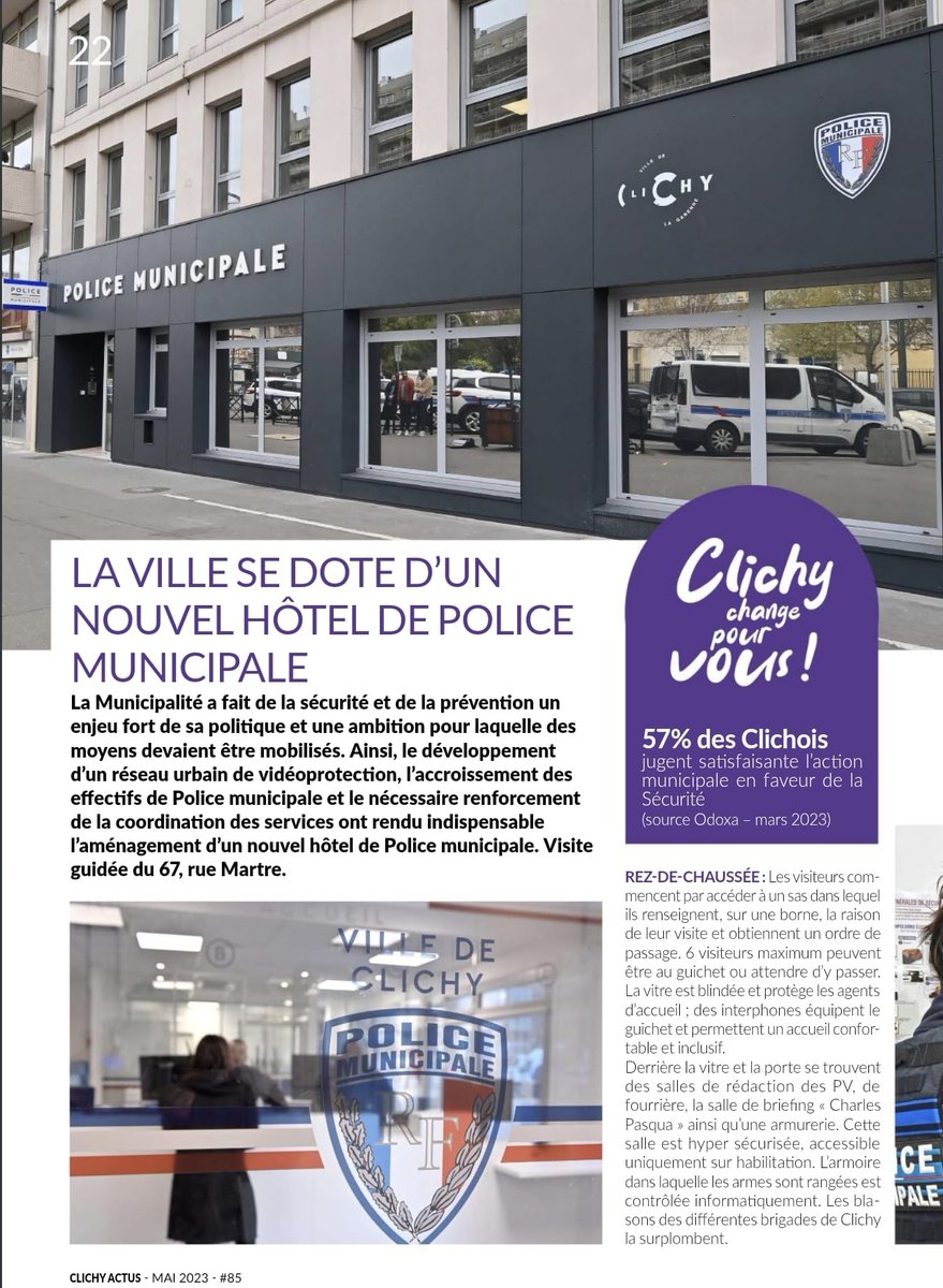 La police municipale - Ville de Clichy